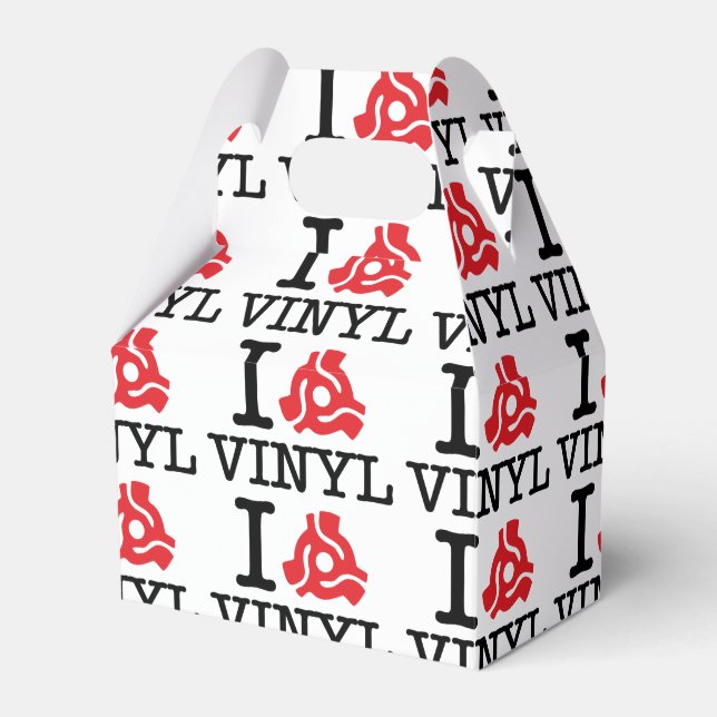 I 45 Adapter Vinyl Favor Boxes (Front Side)