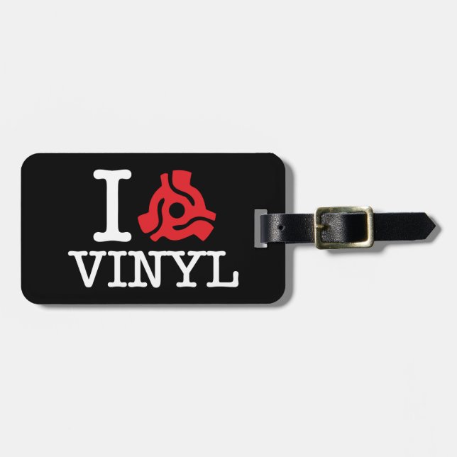 I 45 Adapter Vinyl Luggage Tag (Front Horizontal)
