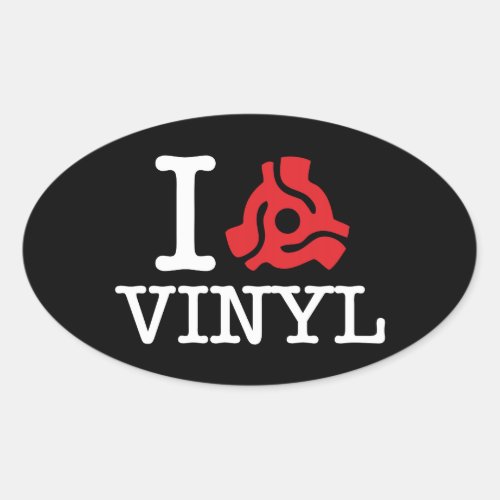 I 45 Adapter Vinyl Oval Sticker