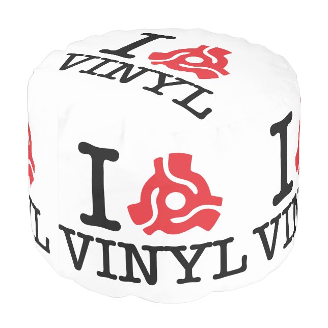I 45 Adapter Vinyl Pouf (Angled Back)