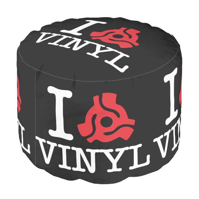 I 45 Adapter Vinyl Pouf (Angled Back)