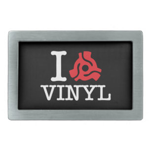 I 45 Adapter Vinyl Rectangular Belt Buckle