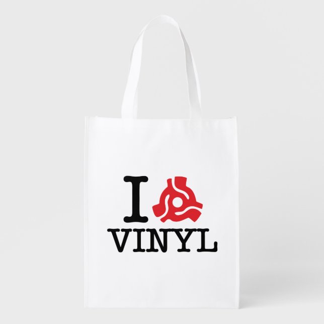 I 45 Adapter Vinyl Reusable Grocery Bag (Front)
