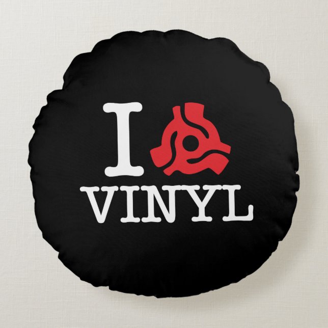 I 45 Adapter Vinyl Round Pillow (Front)
