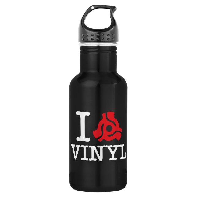 I 45 Adapter Vinyl Stainless Steel Water Bottle (Front)