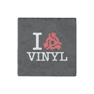 I 45 Adapter Vinyl Stone Magnet