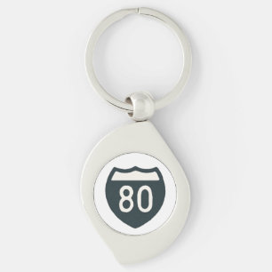 I-80 Design Keychain