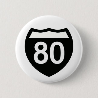 I-80 Highway sign button design