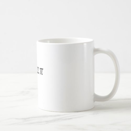 I 8 Sum Pi Coffee Mug