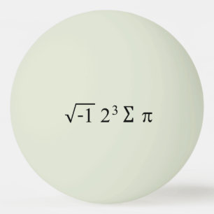 i 8 sum pi Funny Math Equation Pi Day Ping-Pong Ball