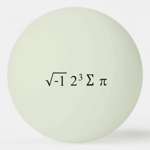 i 8 sum pi Funny Math Equation Pi Day Ping_Pong Ball