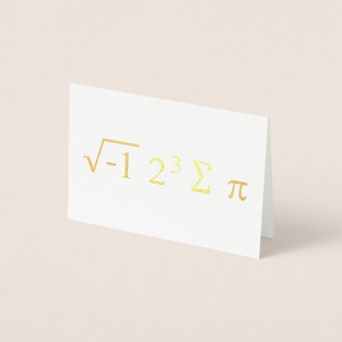 i 8 sum pi _ I Ate Some Pie _ Funny Math Formula Foil Card
