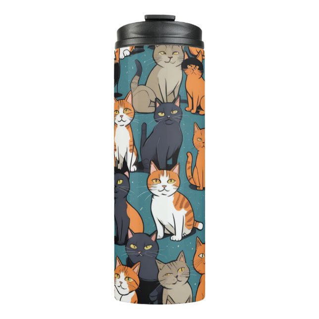I Absolutely Love Cats Thermal Tumbler (Front)