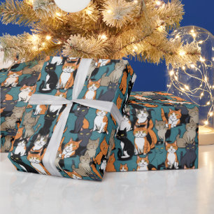 I Absolutely Love Cats Wrapping Paper