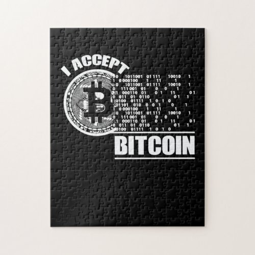 I Accept Bitcoin Crypto Jigsaw Puzzle