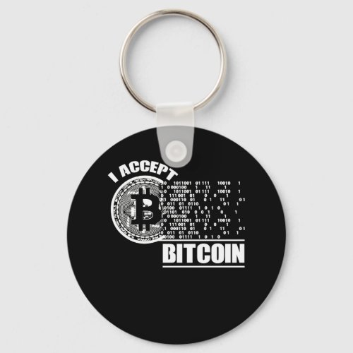 I Accept Bitcoin Crypto Keychain