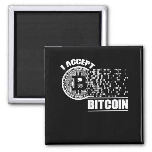 I Accept Bitcoin Crypto Magnet