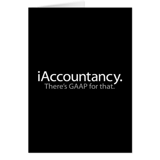 i Accountancy - There's GAAP For That Cards (Front)