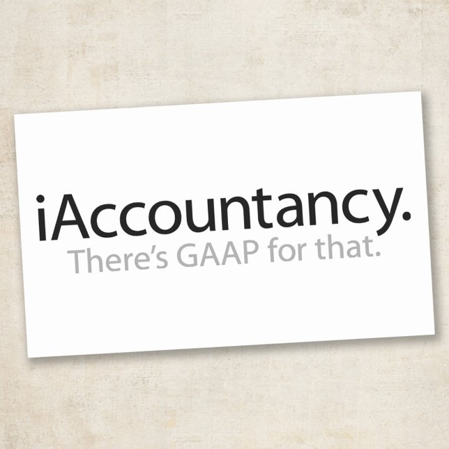 i Accountancy - There's GAAP For That Rectangular Sticker (Creator Uploaded)
