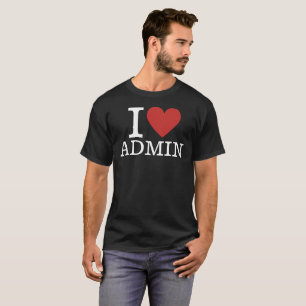 I ❤️ Admin for Employees CUSTOMIZABLE Men's T-Shirt