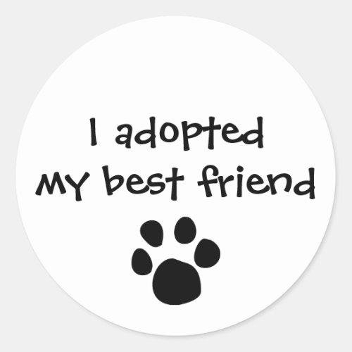 I adopted my best friend  Sticker by The Ashes