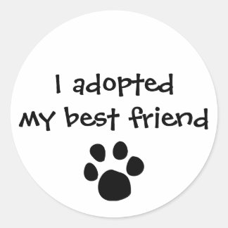 "I adopted my best friend" Sticker by The Ashes