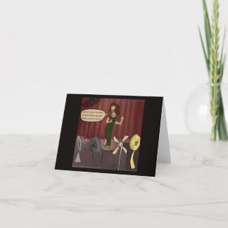 I Adore My Fans Punny Comic Greetingcard Card