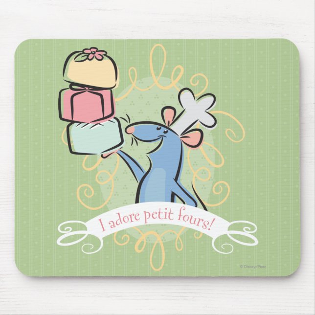 I adore petit fours! mouse pad (Front)