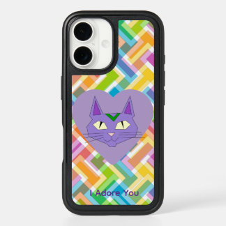I Adore You Cat Heart OtterBox Phone Case