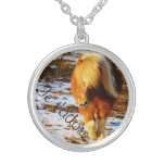 I Adore You In French:  Je T&#39;adore Silver Plated Necklace at Zazzle