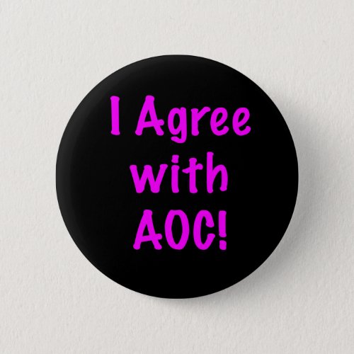 I Agree with AOC Button