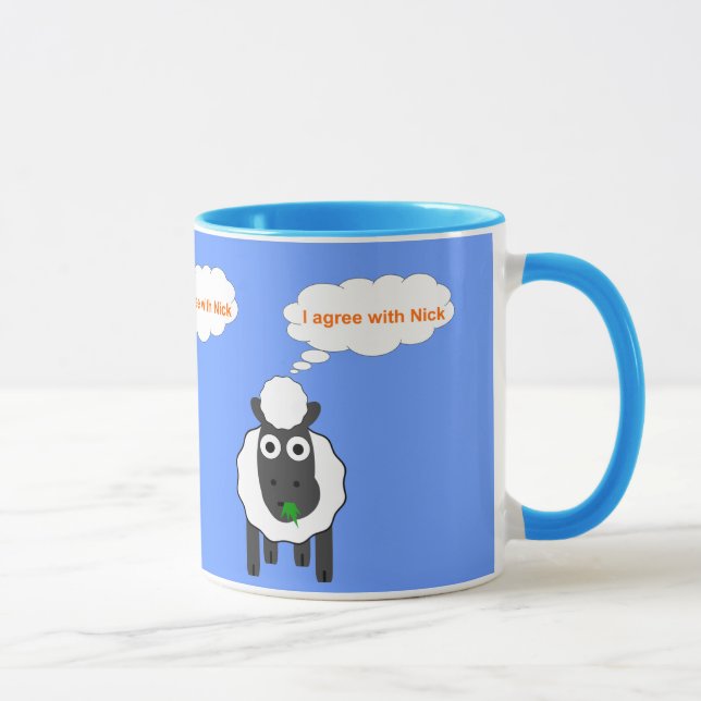 I Agree With Nick ~ Political U.K General Election Mug (Right)