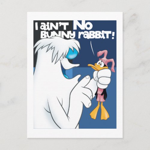 I Aint No Bunny Rabbit Hugo  DAFFY DUCK Postcard