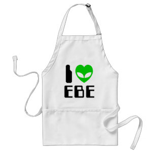 I Alien Heart EBE Adult Apron
