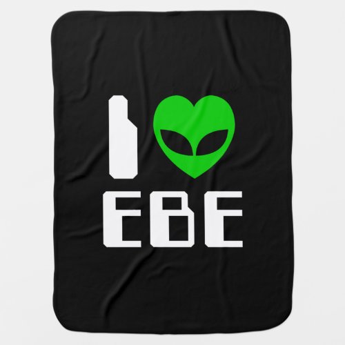 I Alien Heart EBE Baby Blanket