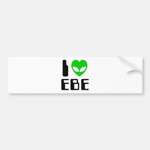 I Alien Heart EBE Bumper Sticker