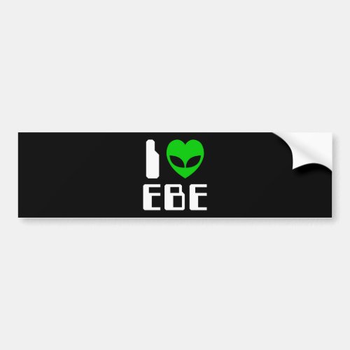 I Alien Heart EBE Bumper Sticker