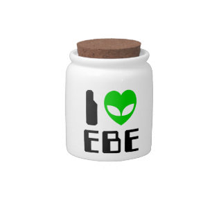 I Alien Heart EBE Candy Jar