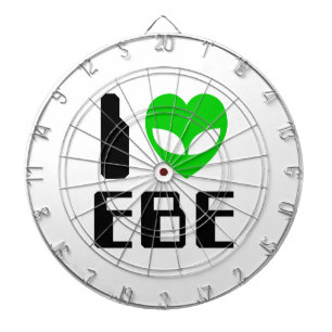 I Alien Heart EBE Dartboard
