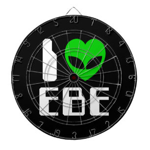 I Alien Heart EBE Dartboard With Darts
