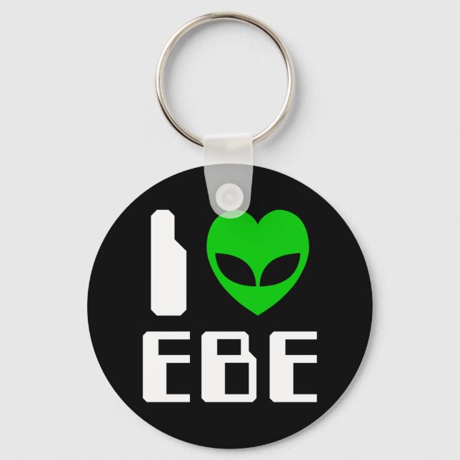 I Alien Heart EBE Keychain (Front)