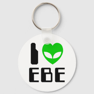 I Alien Heart EBE Keychain