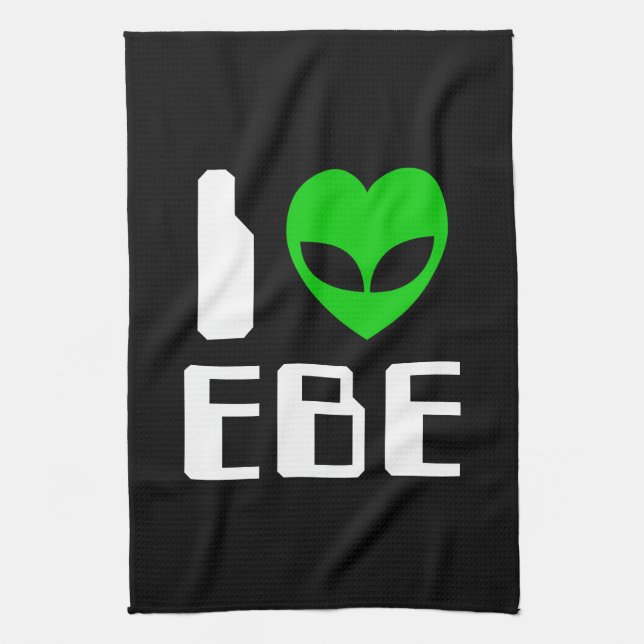 I Alien Heart EBE Kitchen Towel (Vertical)