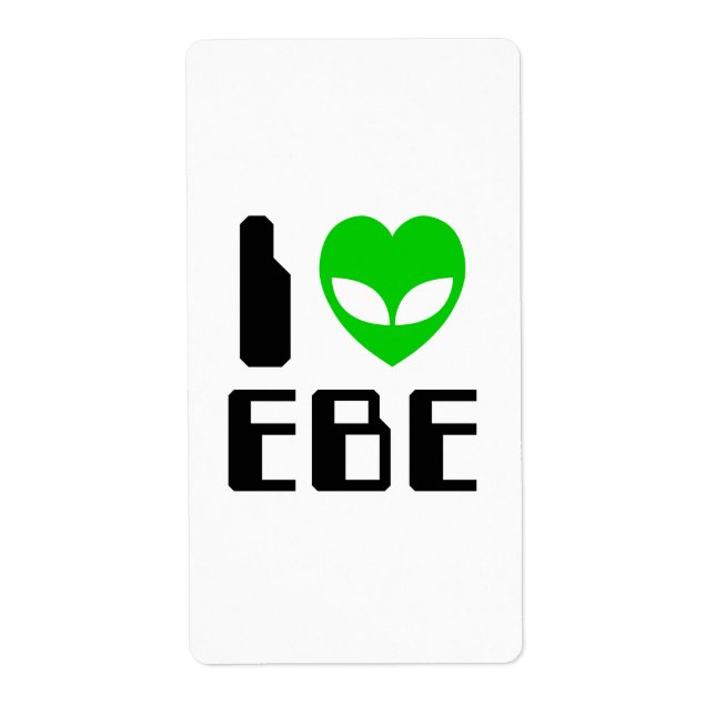 I Alien Heart EBE Label (Front)