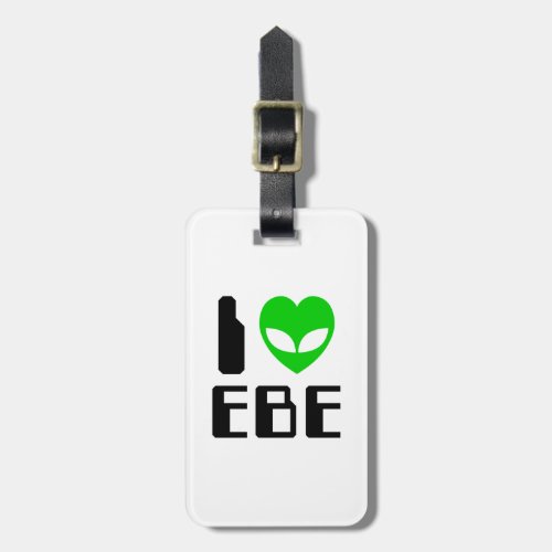 I Alien Heart EBE Luggage Tag