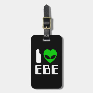 I Alien Heart EBE Luggage Tag