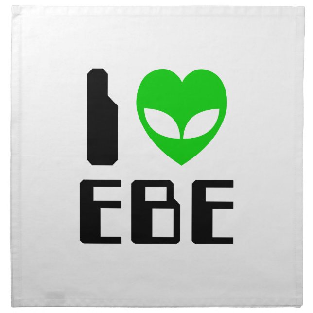 I Alien Heart EBE Napkin (Front)