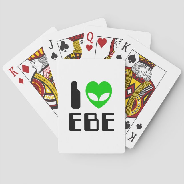 I Alien Heart EBE Poker Cards (Back)
