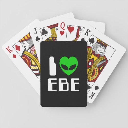 I Alien Heart EBE Poker Cards