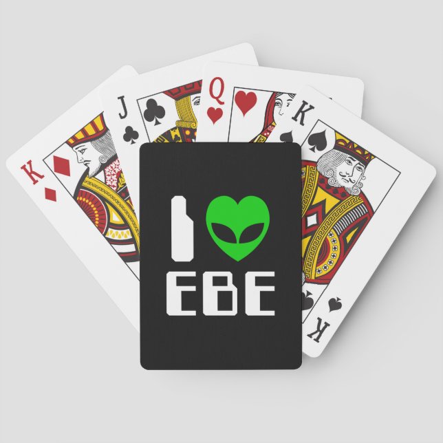 I Alien Heart EBE Poker Cards (Back)